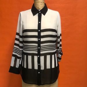 Multiples Long Sleeve Blouse